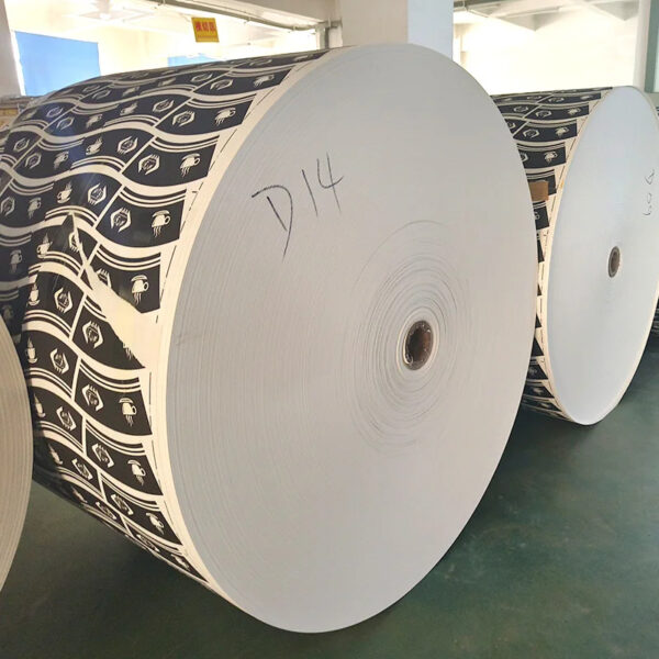 Factory Direct Price Custom Single Side Double Side Wrapping Paper Fan Coated Paper Cup Roll Raw Material PE Waterproof - Image 3