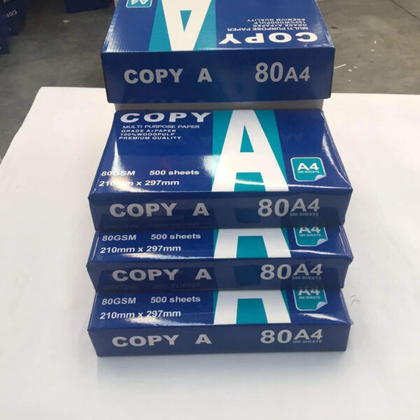 Wholesale Office Supplier A4 Size Draft Double White Printer 80gsm Hard A4 Bond Paper Office Copy Paper - Image 4