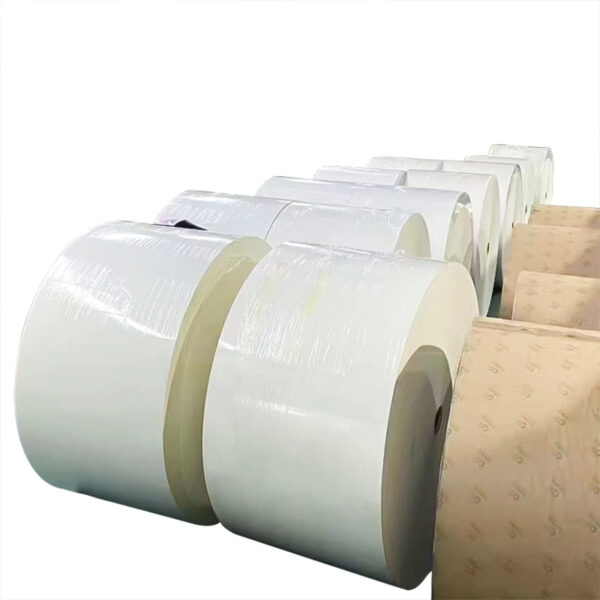 High bulk jumbo food grade kraft PE coated paper jumbo roll paper blanks for making paper cups - Image 3