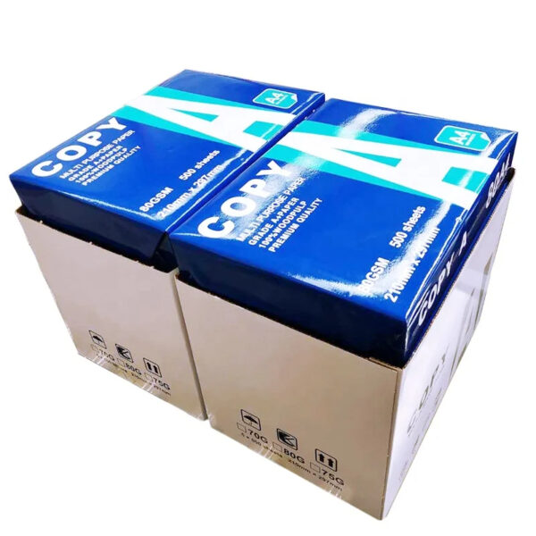 Factory Direct Sale White A4 Size Copy Paper 80 gsm 70 gsm For Copiper Laser Printing