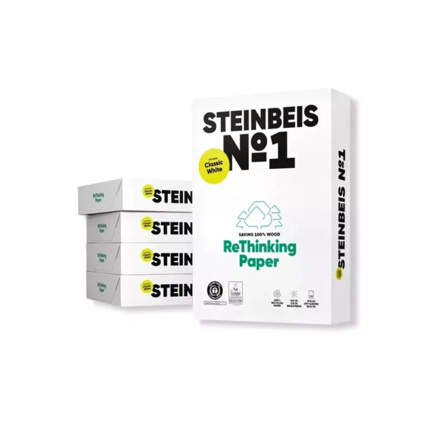 Steinbeis NO 1 Classic Recycled Paper A4 80gsm 2500 Sheets Box