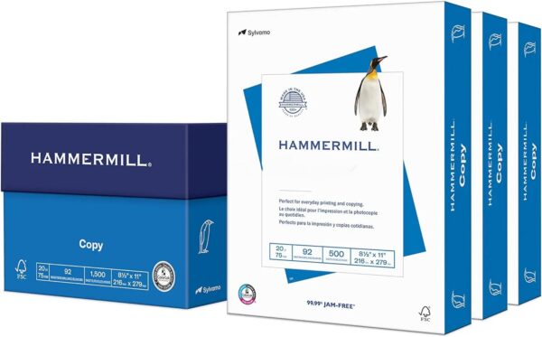 Hammermill Printer Paper 20 Lb Copy Paper 8.5 x 11 500 Sheets 92 Bright Hammermill A4 Paper - Image 4