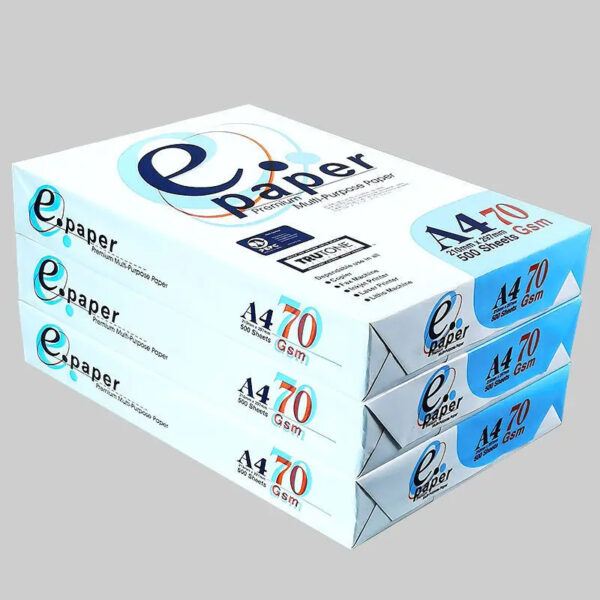 A4 White Office Copy Paper A4 Multipurpose Copy Paper 80gsm Photocopy Paper A4 Size 70gsm 80gsm - Image 2