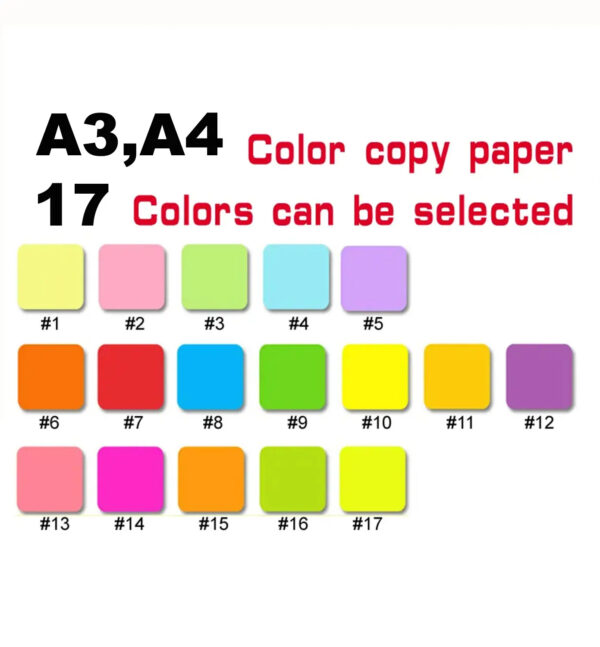 Suppliers A Grade ram 70 75 80grams inkless sheet colour papel a4 size paper in box 5 reams for laser inkjet fax photocopy print - Image 2