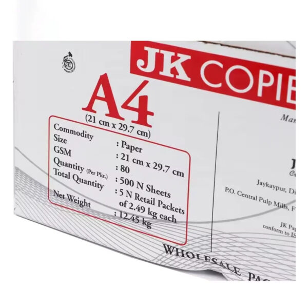 Wholesale Price JK Copier A4 Copy Paper Premium Quality 70gsm 75gsm 80gsm - Image 2