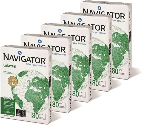 Wholesale Navigator Navigator Universal A4 80gsm Paper - Box of 5 Reams (5x500 Sheets) free delivery worldwide CIF price - Image 5